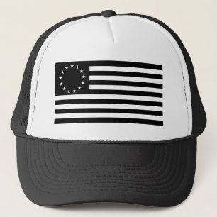 Manga, Betsy Ross Flag oder Circle American Flag Truckerkappe