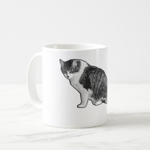 Manga Dot Cat bringt spielerische Stimmung in den  Kaffeetasse