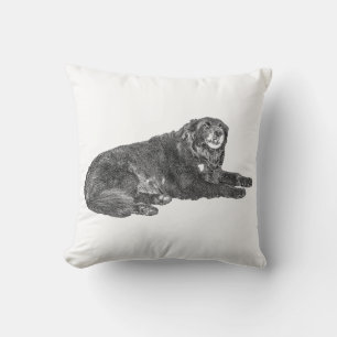 Manga Dot Chien Coussin avec Vibe d'automne