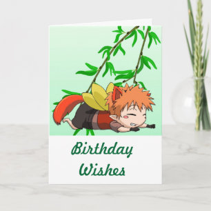 Manga fairy, Birthday Wishes Karte
