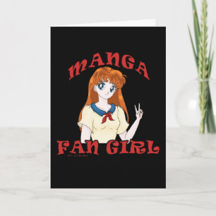 Manga Fan-Mädchen-Gruß-Karten Karte