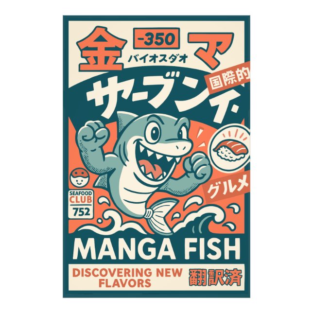 Manga Fish Fotodruck (Vorne)