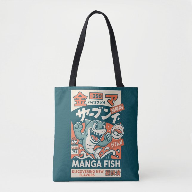 Manga Fish Tasche (Vorderseite)