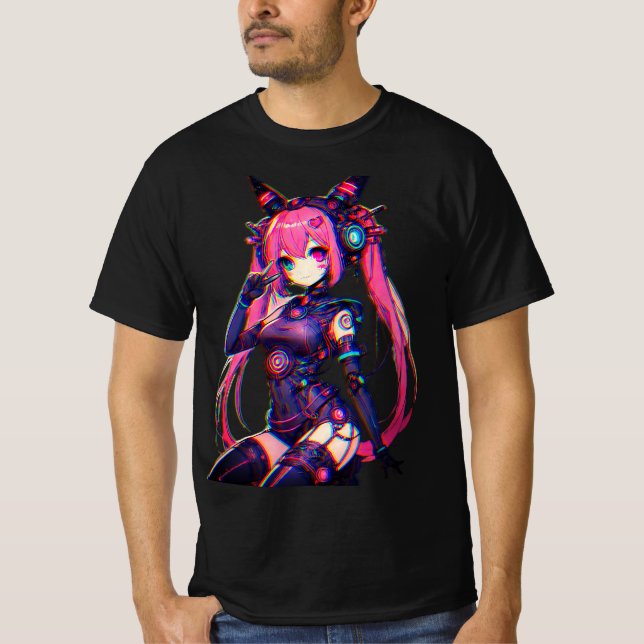 Manga Girl T-Shirt (Vorderseite)