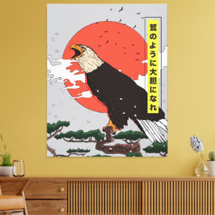Manga Golden Eagle Leinwanddruck