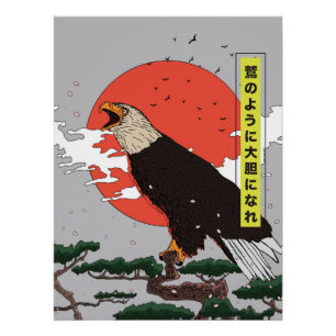 Manga Goldener Adler Poster