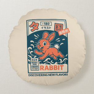 Manga-Hase Rundes Kissen