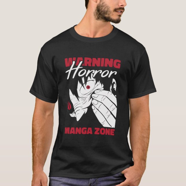 Manga Horror Japan Cosplay Kawaii Otaku Japanisch  T-Shirt (Vorderseite)