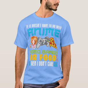 Manga Japan Pizza Foodie Gamer Anime T-Shirt