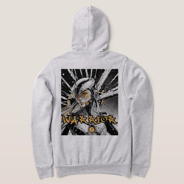 Manga-Krieger Full Zip Hoodie (AblageHinten)
