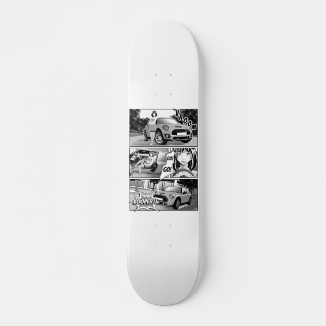 Manga Mini Cooper Skateboard (Vorne)