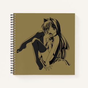 Manga, Neko Catgirl Furry Kawaii Loli Notizbuch