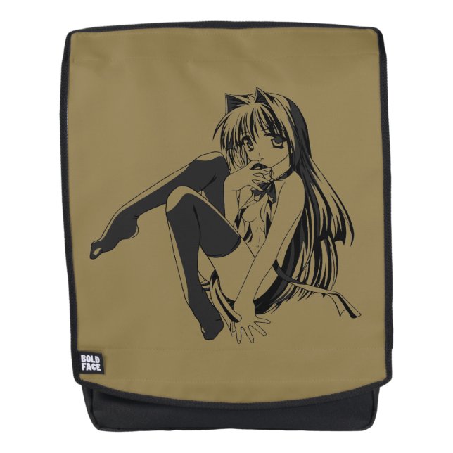 Manga, Neko Catgirl Furry Kawaii Loli Rucksack (Vorderseite)