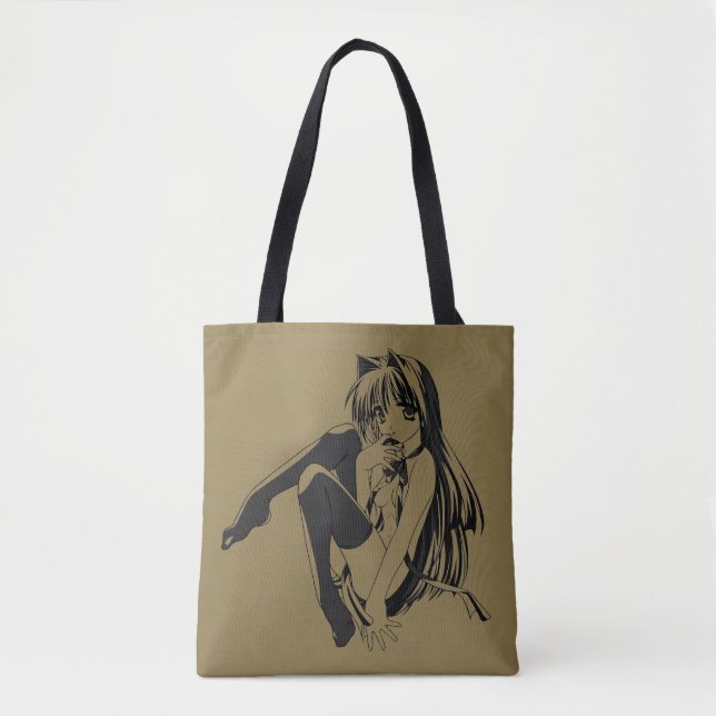 Manga, Neko Catgirl Furry Kawaii Loli Tasche (Vorderseite)
