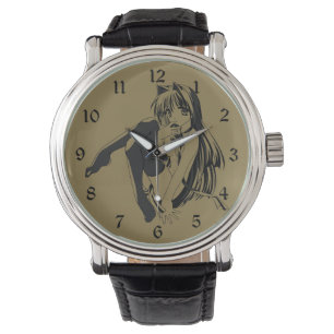 Manga, Neko Katzenmädchen Furry Kawaii Loli Armbanduhr