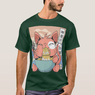 Manga Neko Ramen Cat Lover 872 T-Shirt