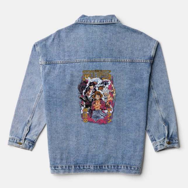 Mangá One Piece Jeansjacke (Rückseite)