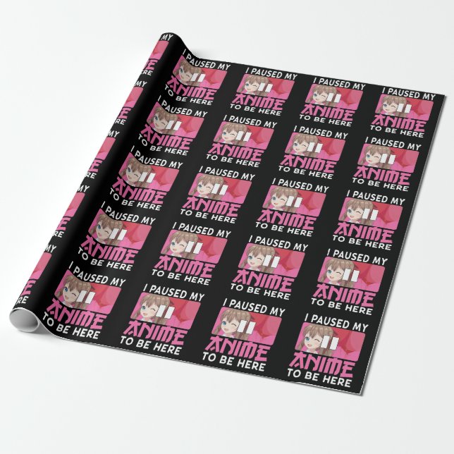 Manga Otaku Girl hat meine Anime Lover gestoppt Geschenkpapier (Ungerollt)
