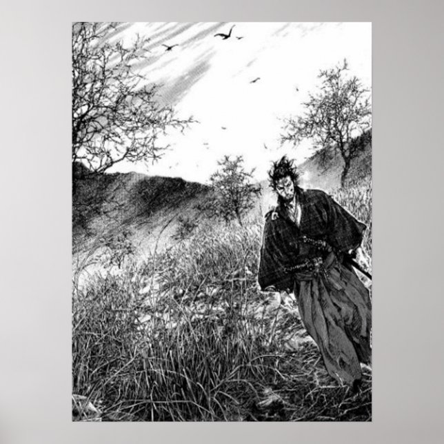 Manga Page Artwork Vagabond Poster (Vorne)