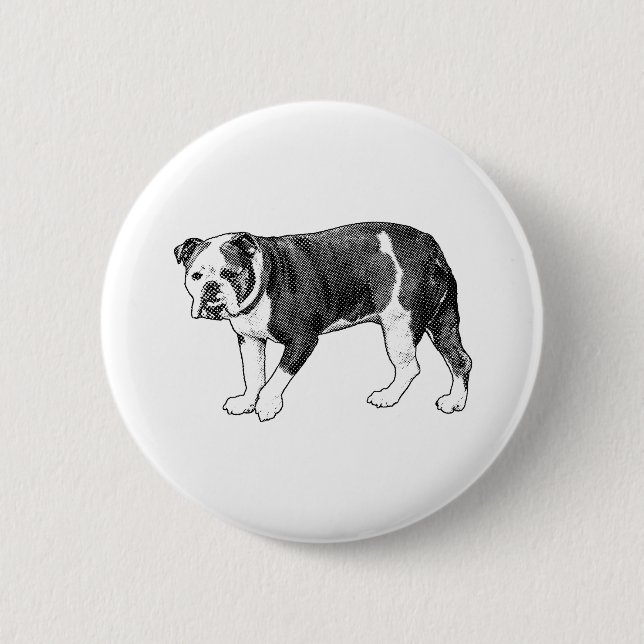 Manga-Punkt-Bulldogge, Button-Flair Button (Vorderseite)
