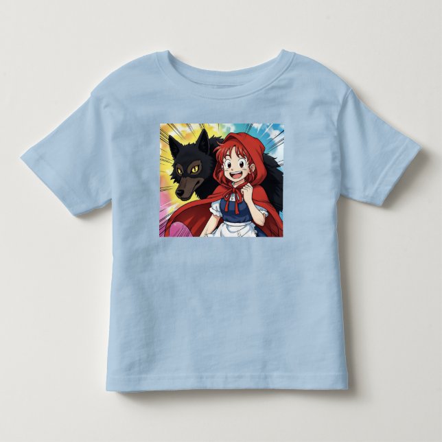 Manga Red Hood Kleinkind T-shirt (Vorderseite)
