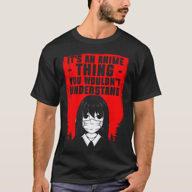 Manga Senpai Anime family T-Shirt (Vorderseite)