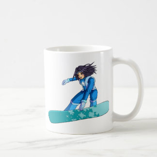 Manga Snowboarder Girl Kaffeetasse