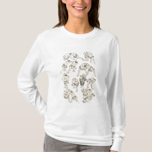 Manga: Studien von Gesten und Lagen des Wringens T-Shirt