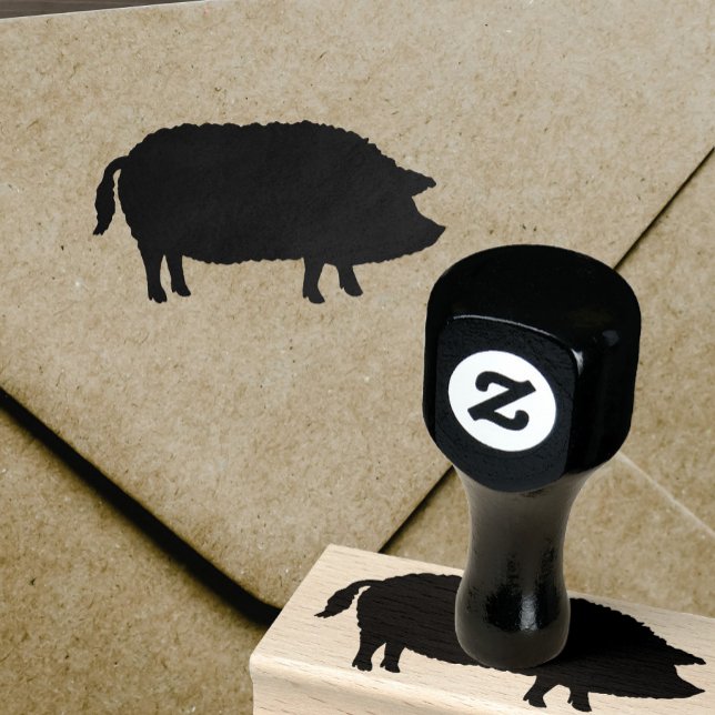 Mangalitsa Pig Silhouette Gummistempel (Von Creator hochgeladen)