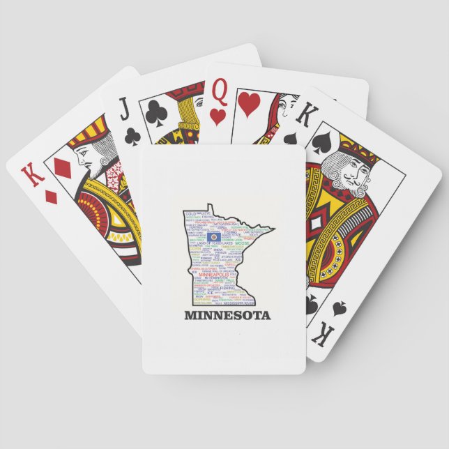 MANGAN-WORT-STAAT SPIELKARTEN (Rückseite)