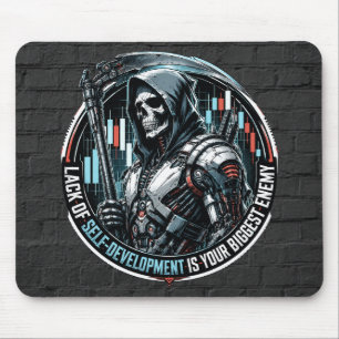 Mangel an Selbstentwicklung Schwarzer Backstein Cy Mousepad