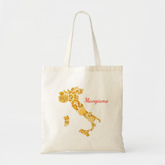 Mangeons - le sac italien de toile de pâtes