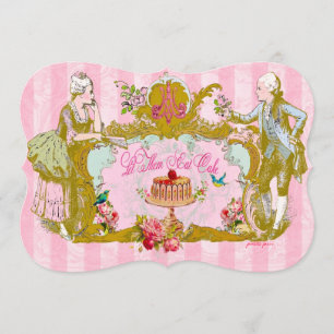 Mangeons les invitations de partie de gâteau