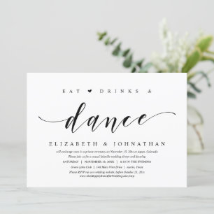 Manger, Boire et Danser, Invitation de Mariage Int