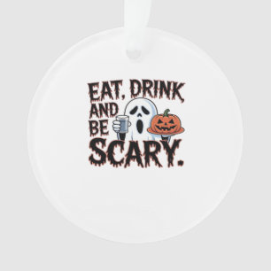 Manger Boire Être Effrayant Halloween Citrouille C