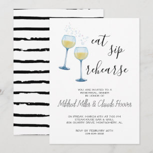 Manger Boire Répéter - Invitation au dîner de répé
