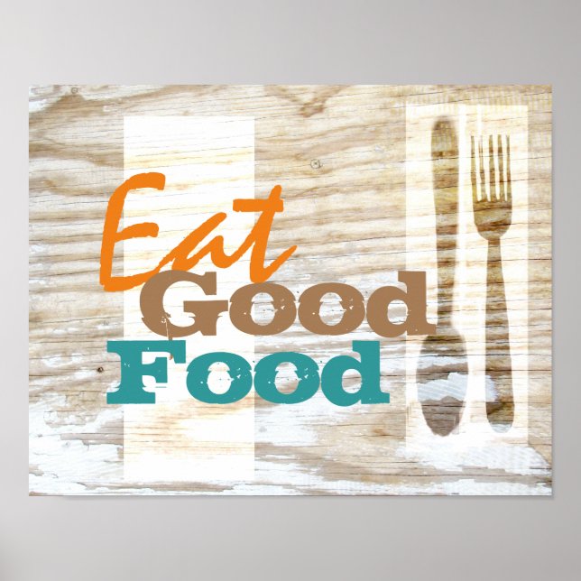 manger bonne cuisine affiche (Devant)