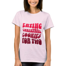 Manger Des Cookies De Noël Pour Deux T-shirts