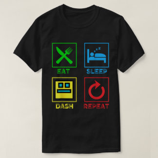 Manger Dormir Dash Répéter T-shirt Gamer, Vie de j