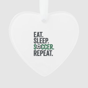 Manger Dormir Football Répéter Design T-Shirt Vint