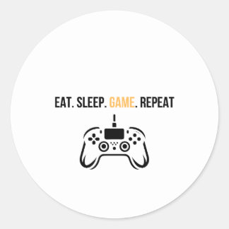 Manger Dormir Jouer Répéter Autocollant Manette - 