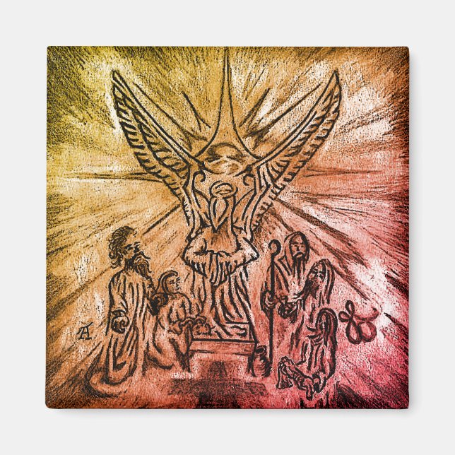 Manger Maze Christlich Art Magnet (Vorne)
