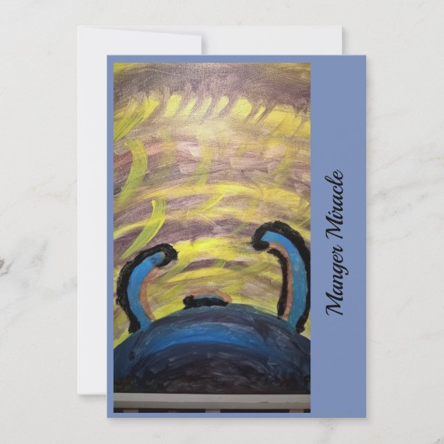 Manger Miracle Christmas Card Feiertagskarte (Vorderseite)