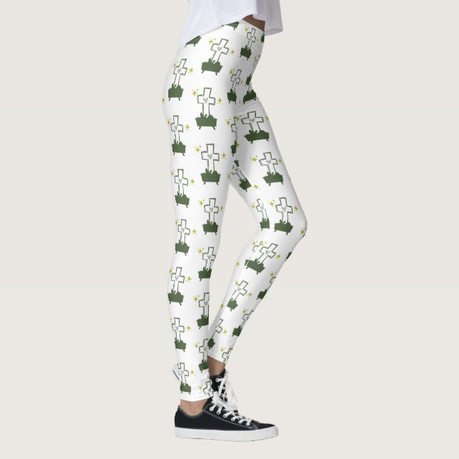 MANGER TO CROSS Weihnachtskrippe Patterned Leggings (Rechts)