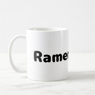 Mangeur de Ramen - Mug Café avec Écriture Noire