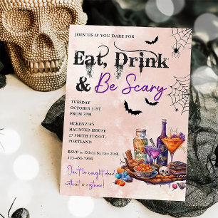 Mangez Boire Et Soyez Effrayant Invitation De La F