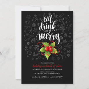 Mangez Boire et soyez Joyeux Invitation