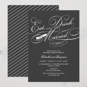 Mangez Boire Et Soyez Marié Invitation