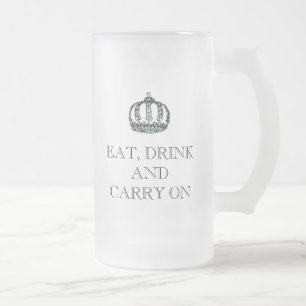 "MANGEZ, BUVEZ ET CONTINUEZ" Mug à bière