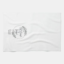 Mangez, Buvez et Rire Nom Personnalisé Serviette d